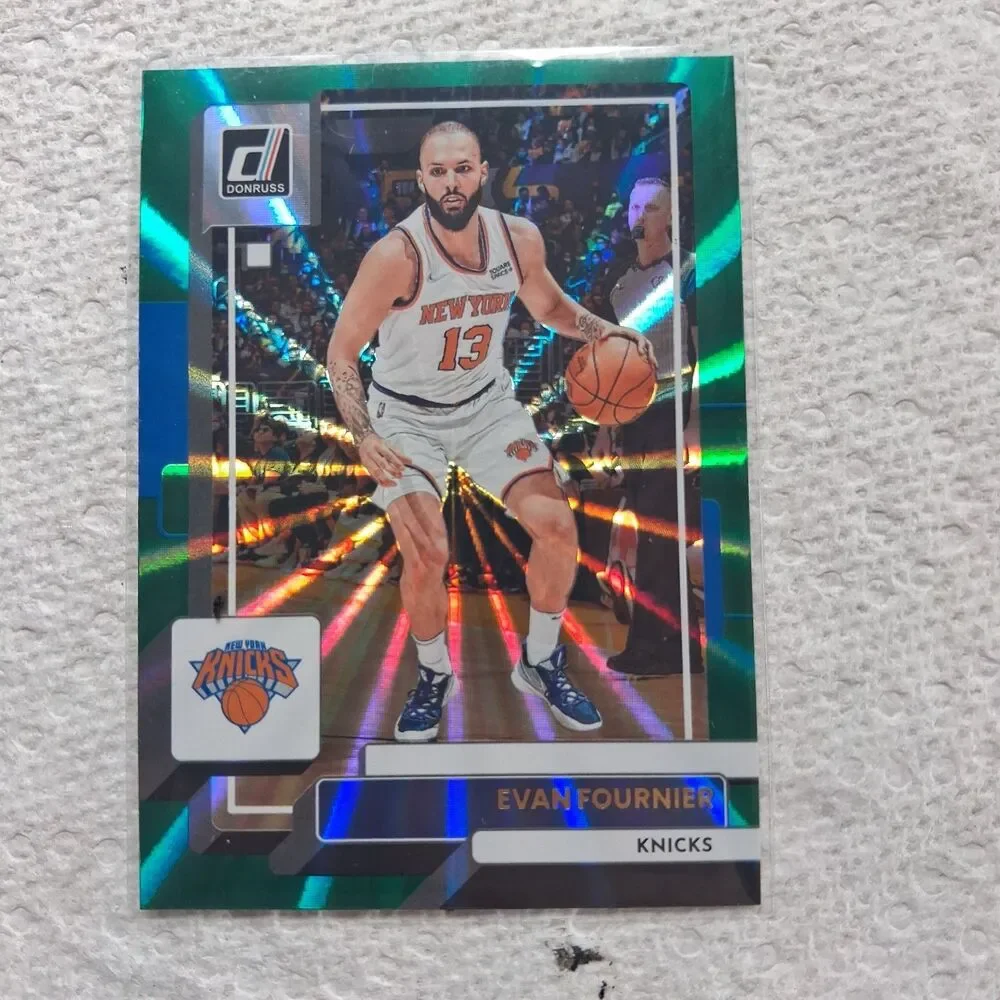 2022-23 Panini Donruss - Evan Fournier #14 Holo Green Laser